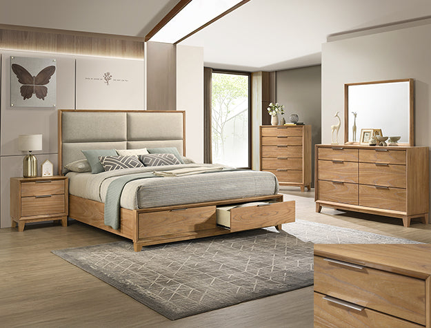 Florian Bedroom Collection — Bed, Dresser & Nightstand