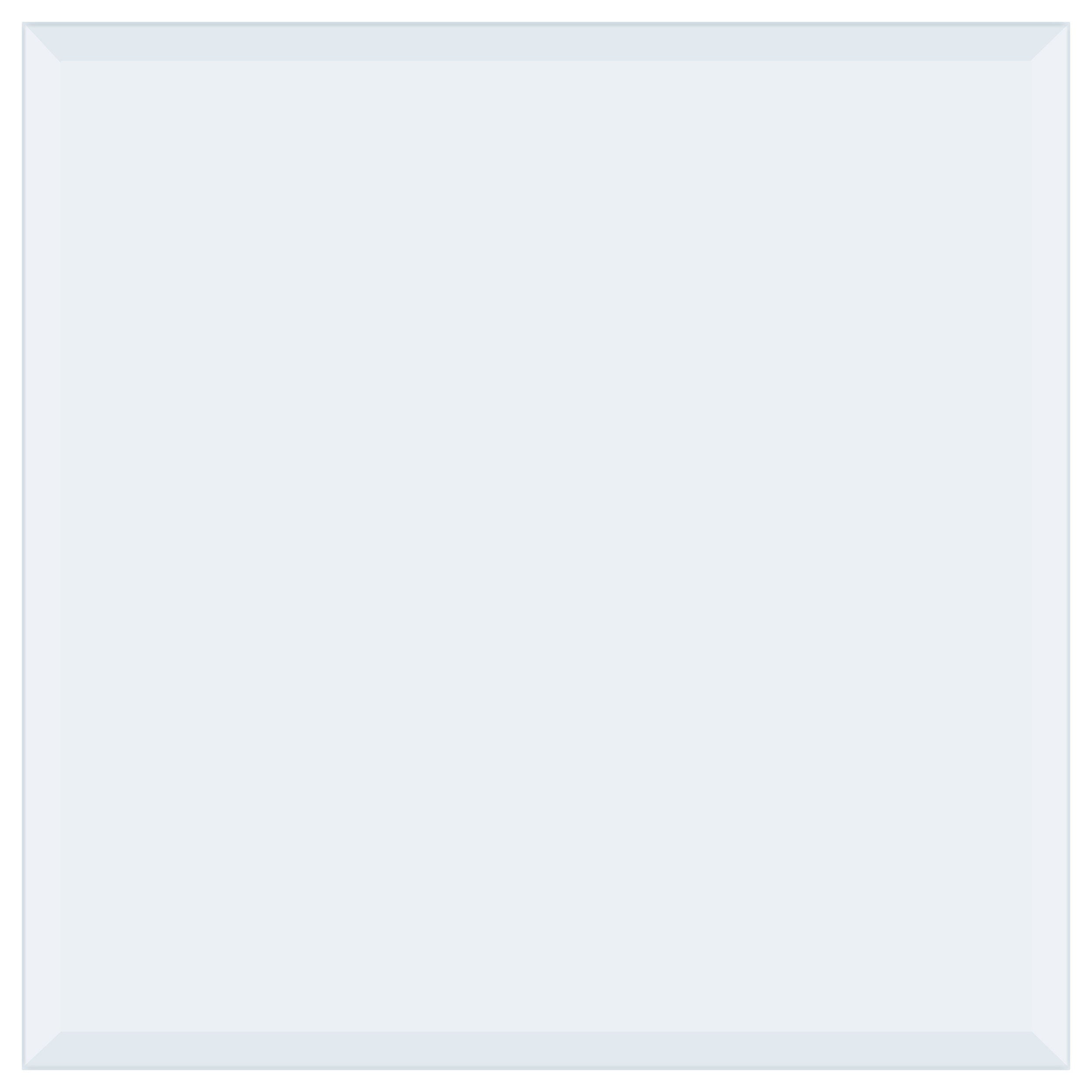 24x24-inch 6mm Rectangular Clear Tempered Glass Top