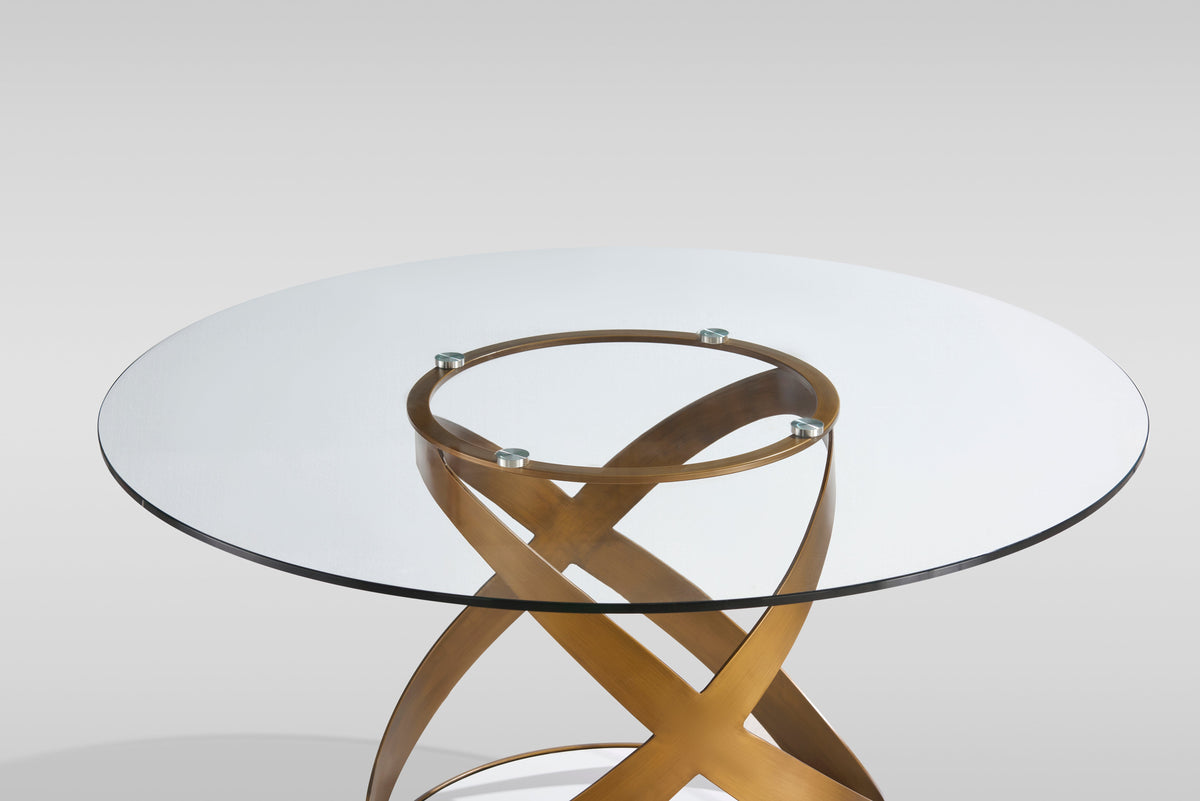 Dimi Glass Round Dining Set