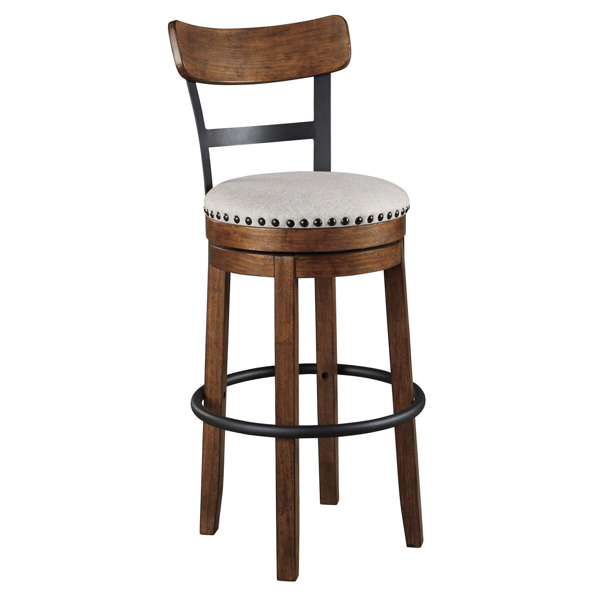 Valebeck Brown Barstool — Rustic-Industrial Style