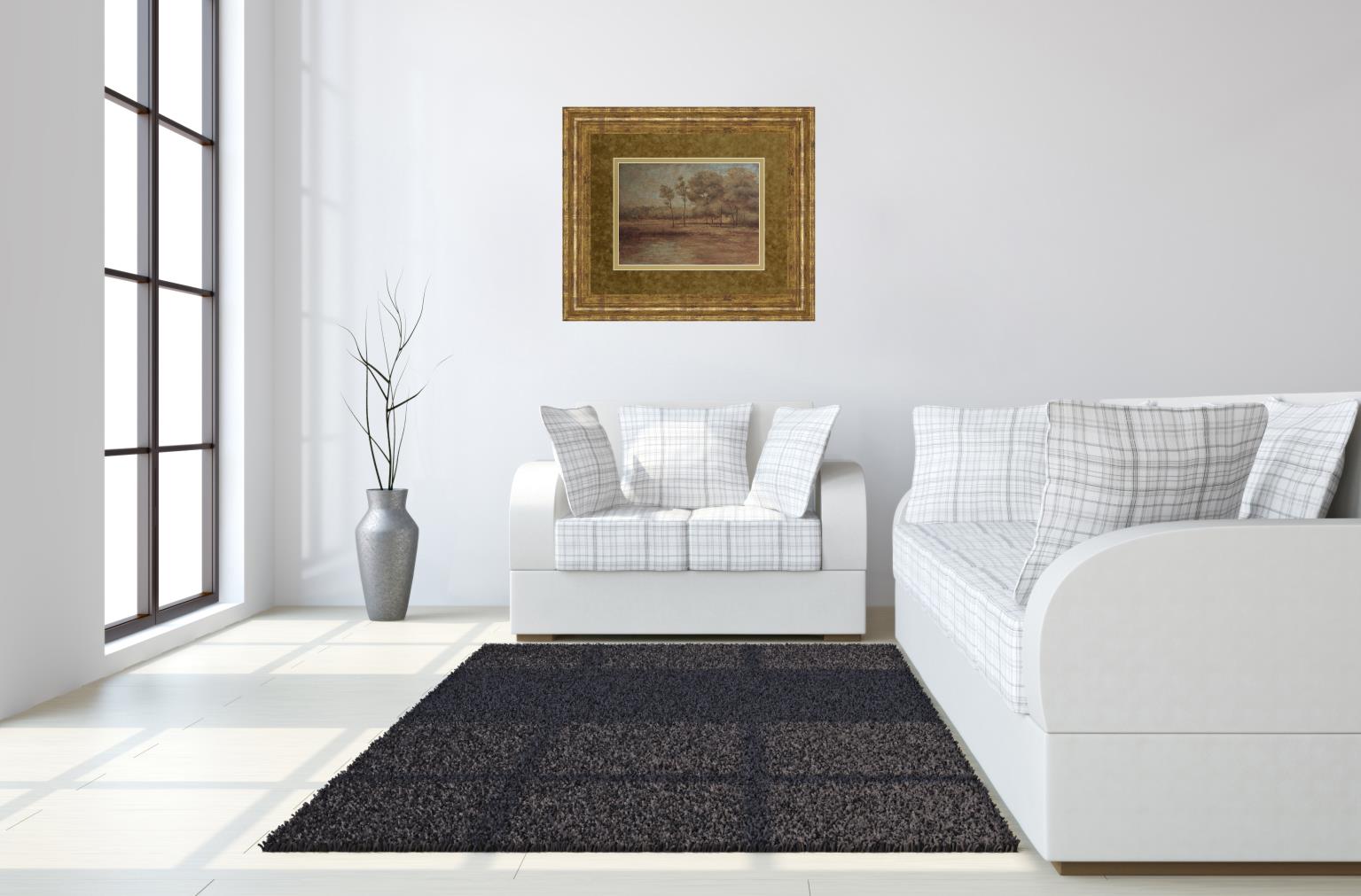 Woodland Solitude By Veronica Faust 34X40 Framed Print