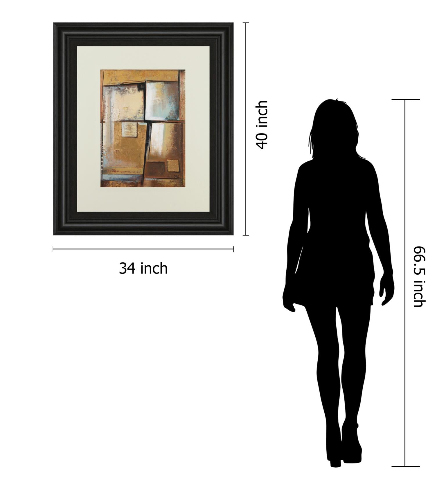 Abstract I By Patricia Pinto 34X40 Framed Print
