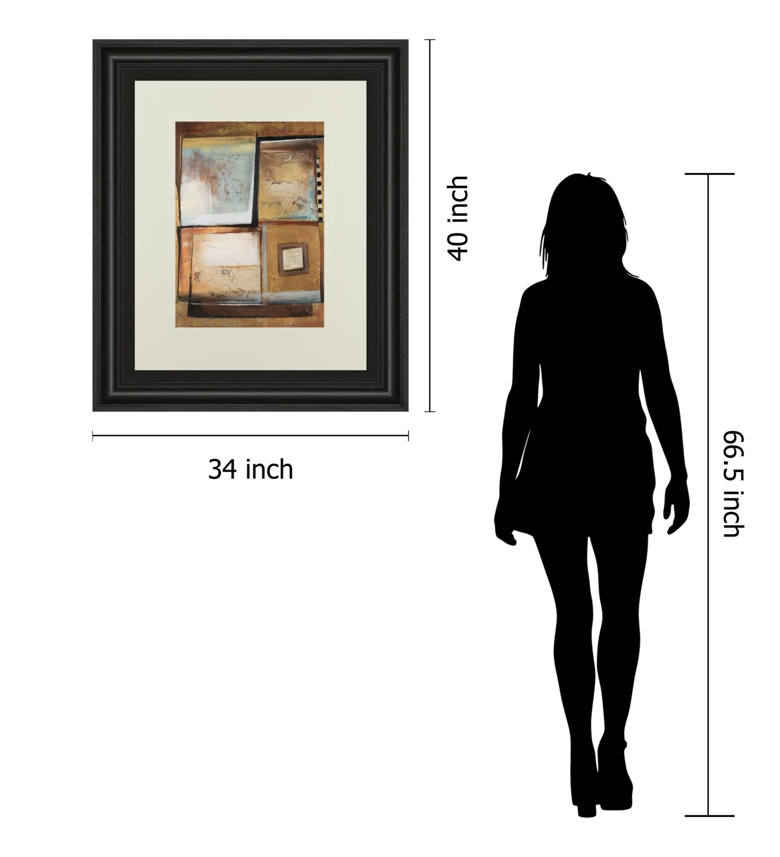 Abstract Ii By Patricia Pinto 34X40 Framed Print