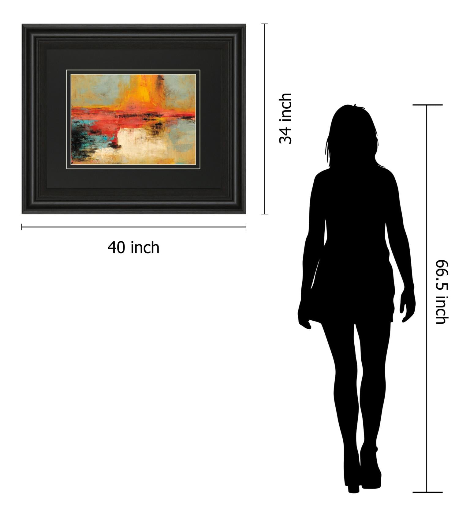 Acertijo By Santos Villareal 34X40 Framed Print