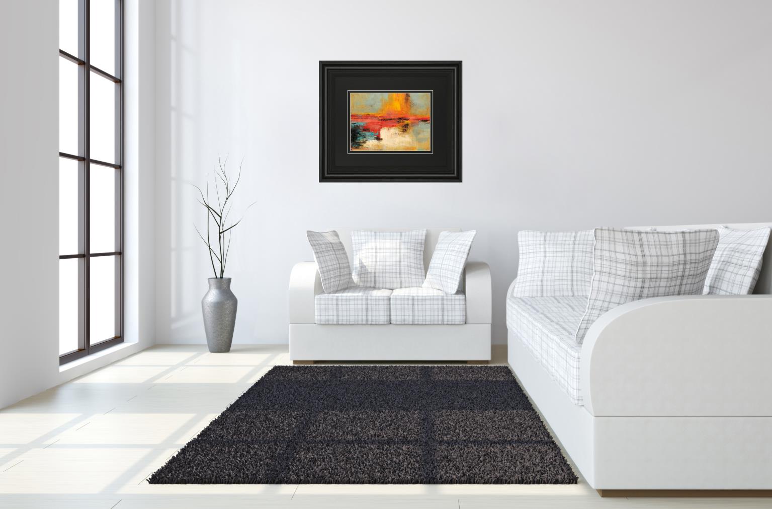 Acertijo By Santos Villareal 34X40 Framed Print