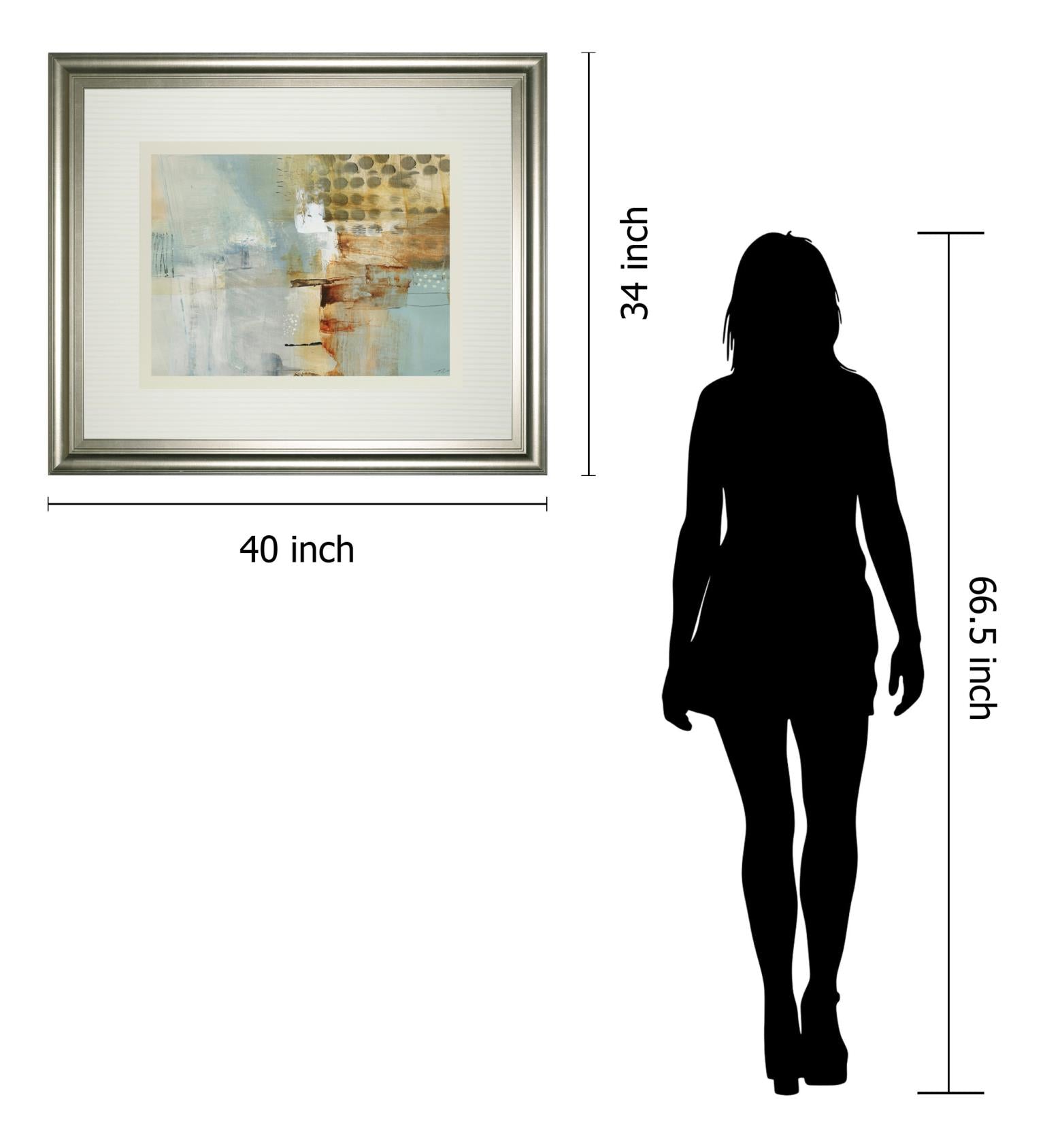 A Million Times Apart By Natasha Barnes 34X40 Framed Print