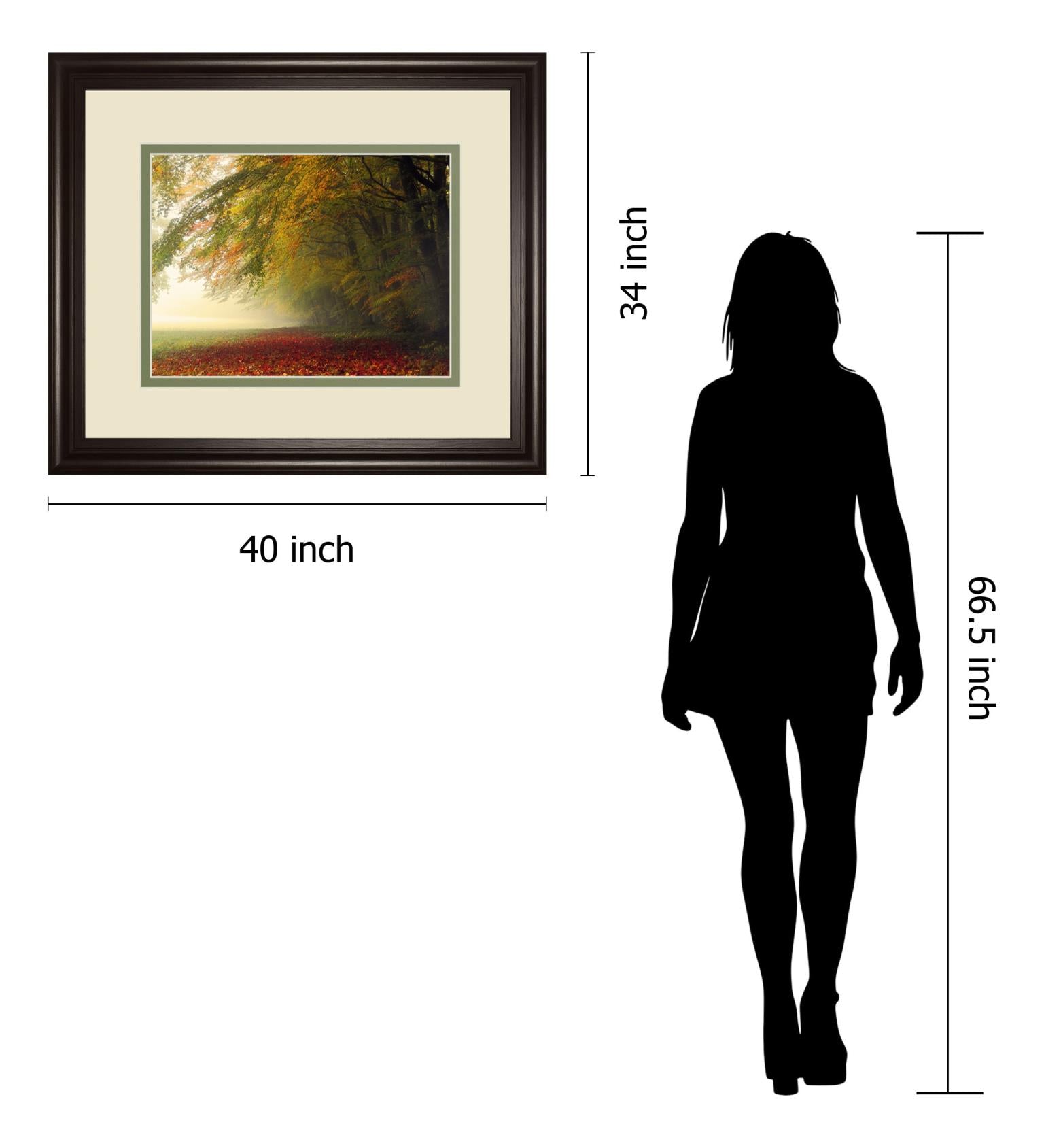 Your Beauty Silences Me By Irene Weisz 34X40 Framed Print