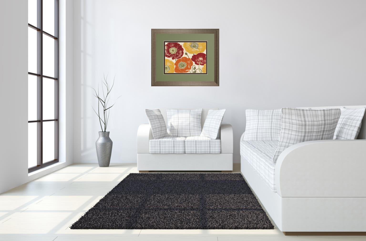A Poppy'S Touch I Spice By Daphne Brissonnet 34X40 Framed Print