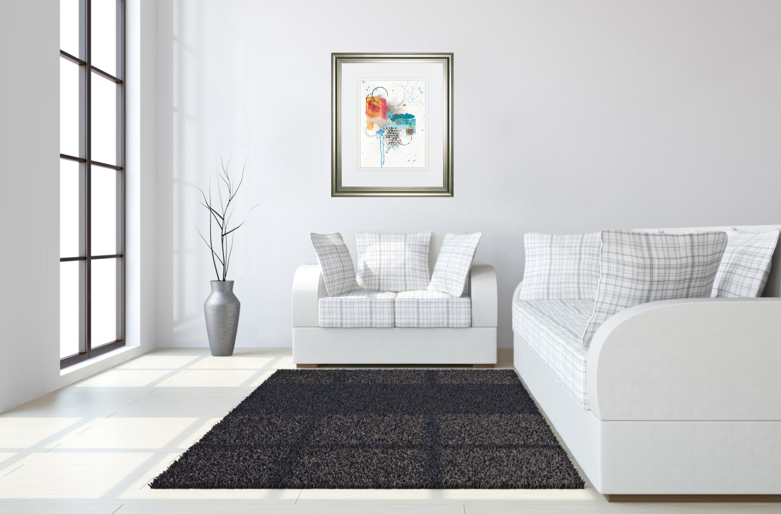 Abstract Skyline I By Courtney Prahl 34X40 Framed Print