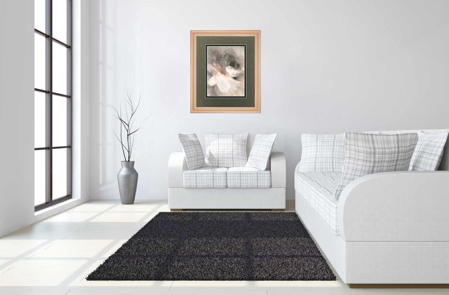 Abstract Peony By Danhui Nai 34X40 Framed Print