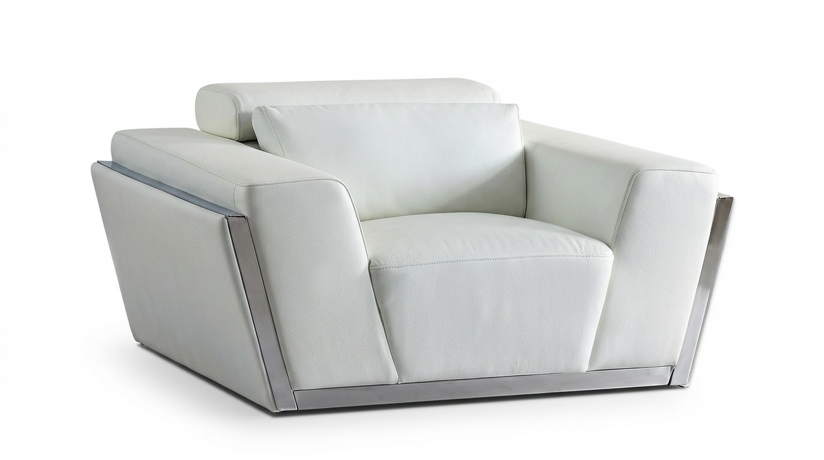 Domo Italian Leather Match Living Room Set