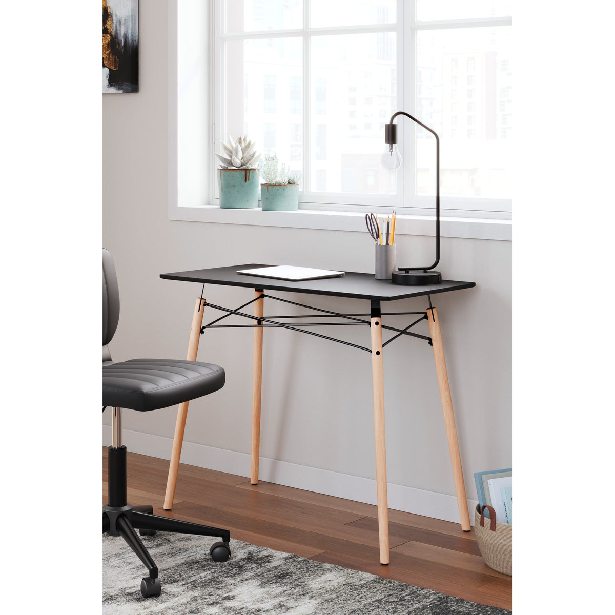 Jaspeni Black and Natural Desk