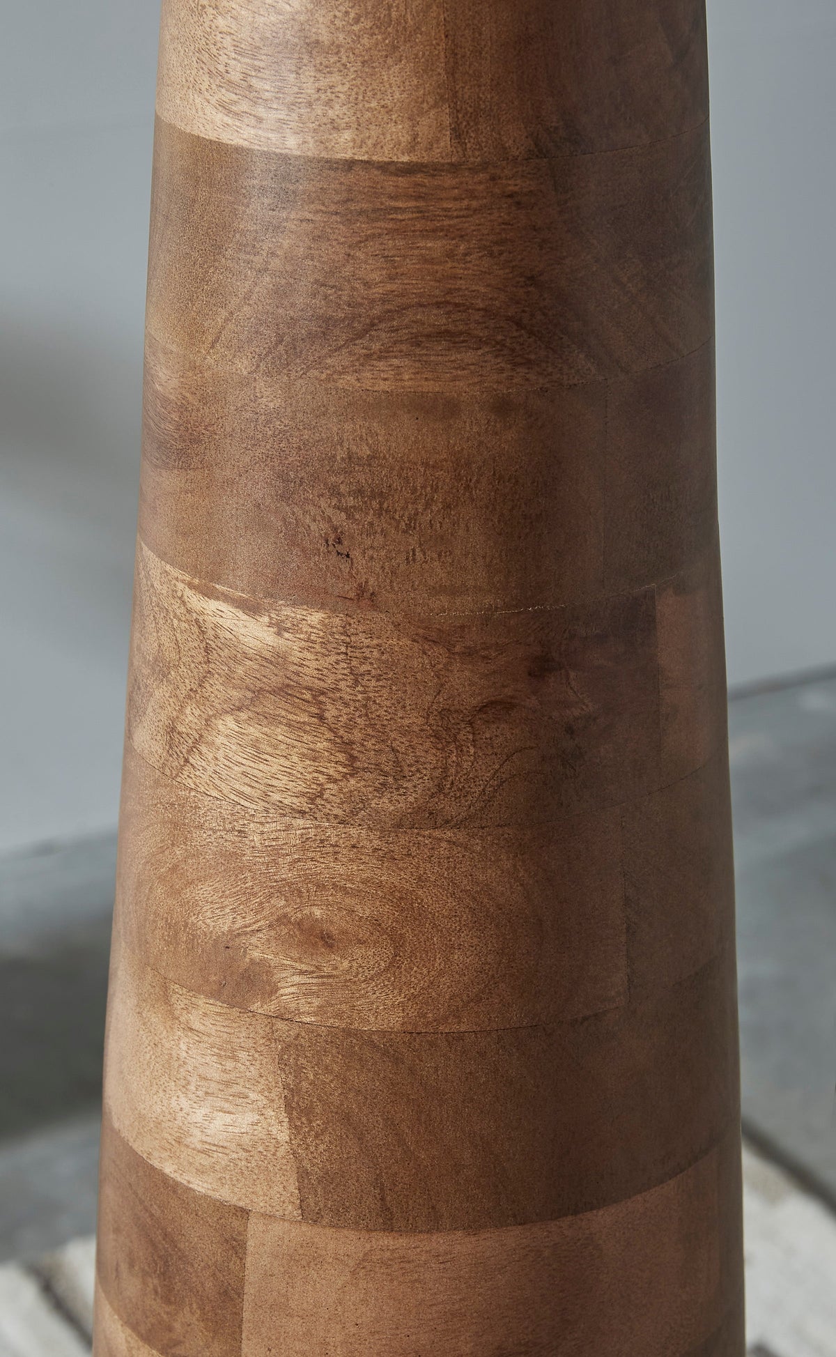 Danset Honey Brown Wood Floor Lamp