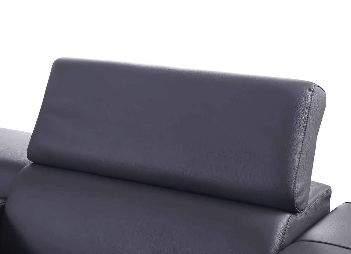 Picasso II Italian Leather 6-Piece Reclining Sectional, 3 Colors