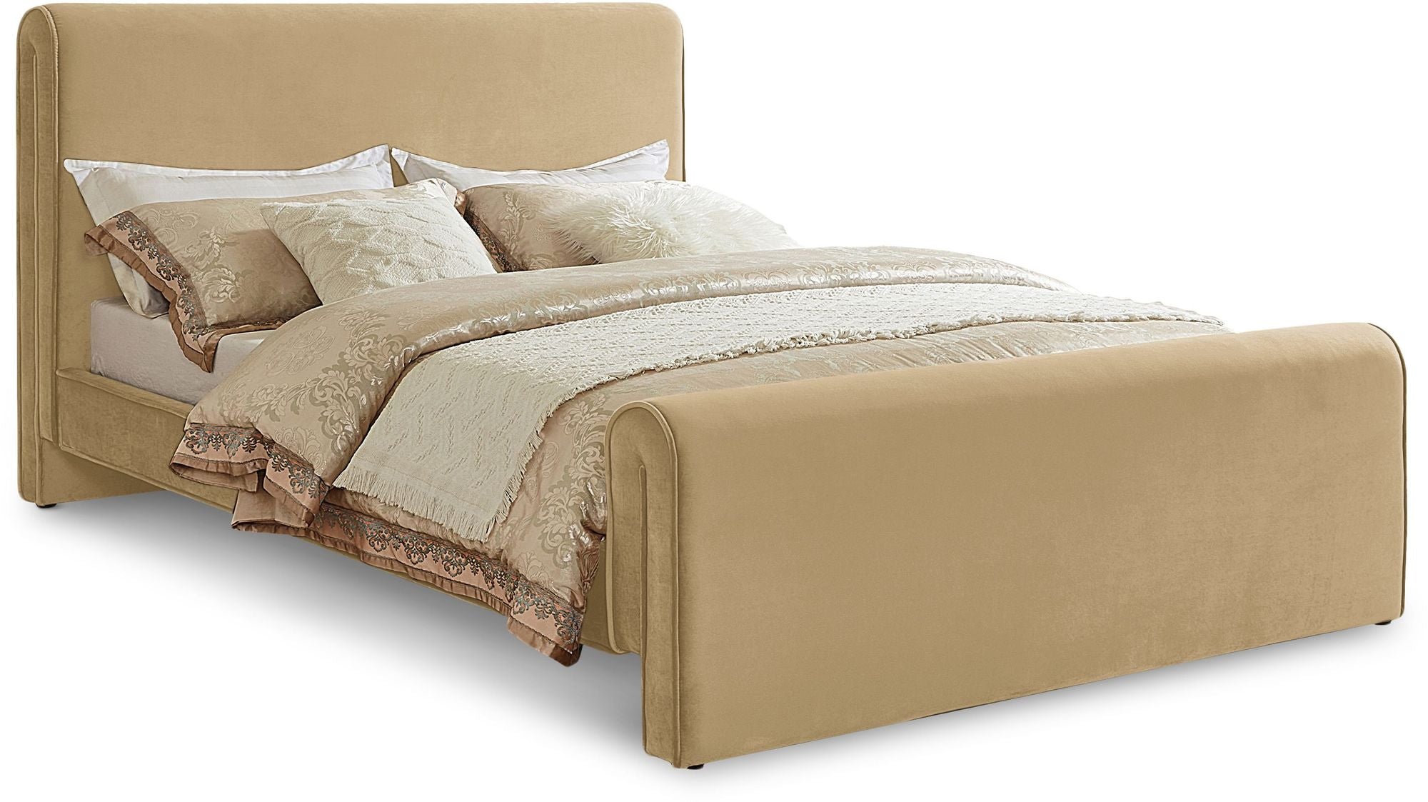 Sloan Velvet Upholstered Bed (King)