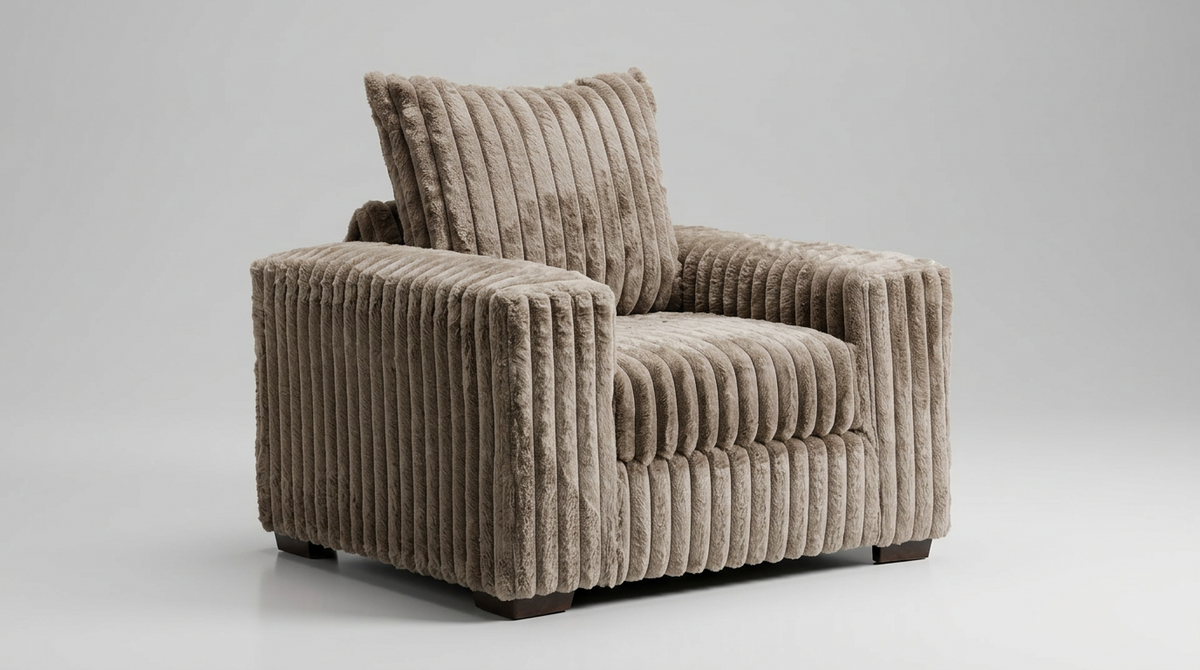 Texan Oversize Corduroy Accent Chair