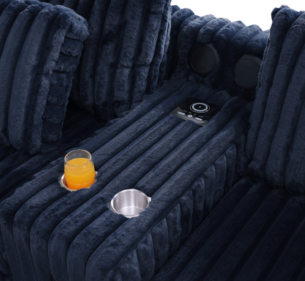 Snuggle Station Sectional — Bluetooth Speakers & Wireless Charging