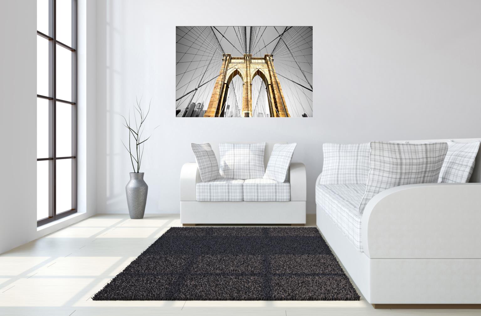 Temp Glass W/Foil - Brooklyn Bridge Tempered Glass