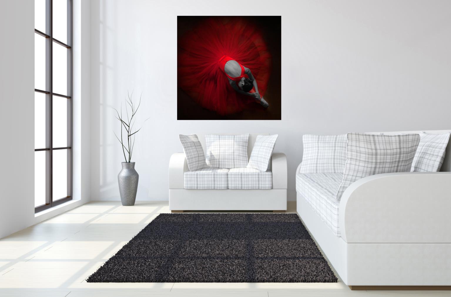 Temp Glass - Red Ballerina Tempered Glass