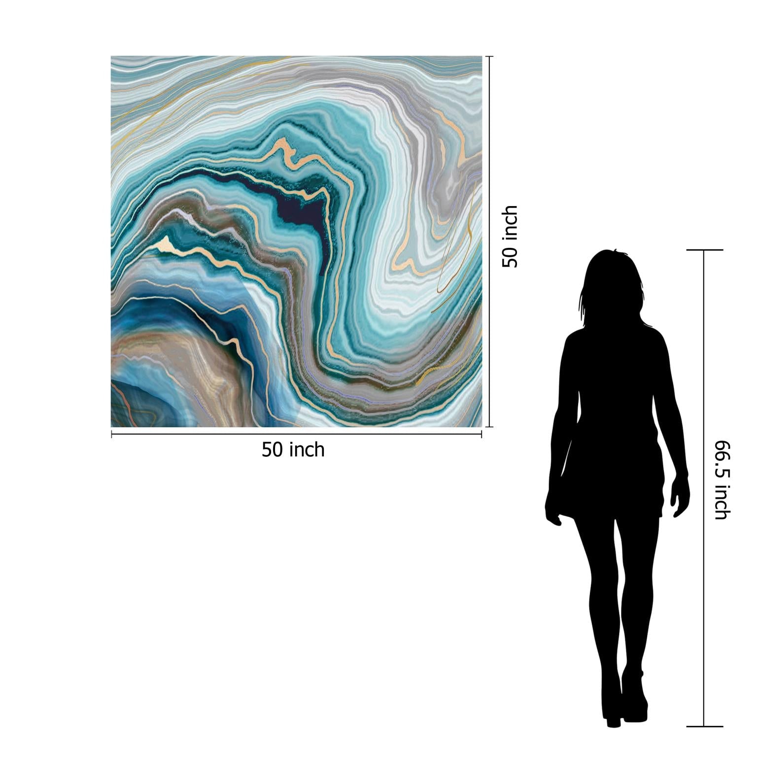 Temp Glass W/Foil - Abstract Quartz 1 Tempered Glass
