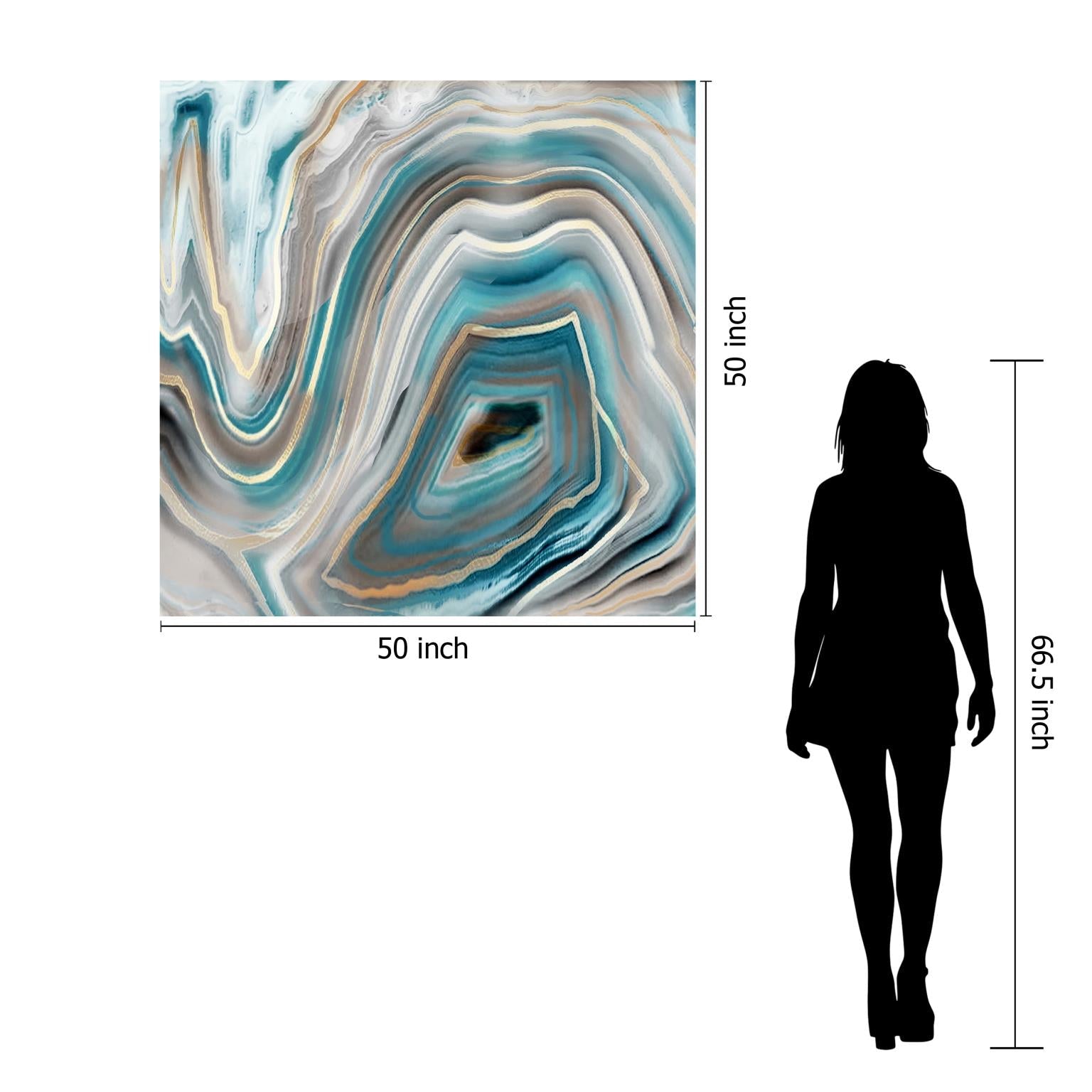 Temp Glass W/Foil - Abstract Quartz 2 Tempered Glass