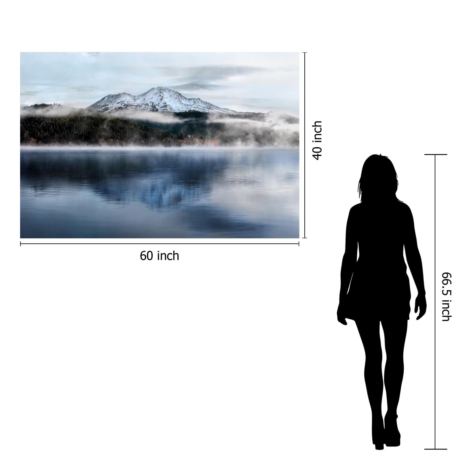 Temp Glass W/Foil - Lake W/Mountains Tempered Glass