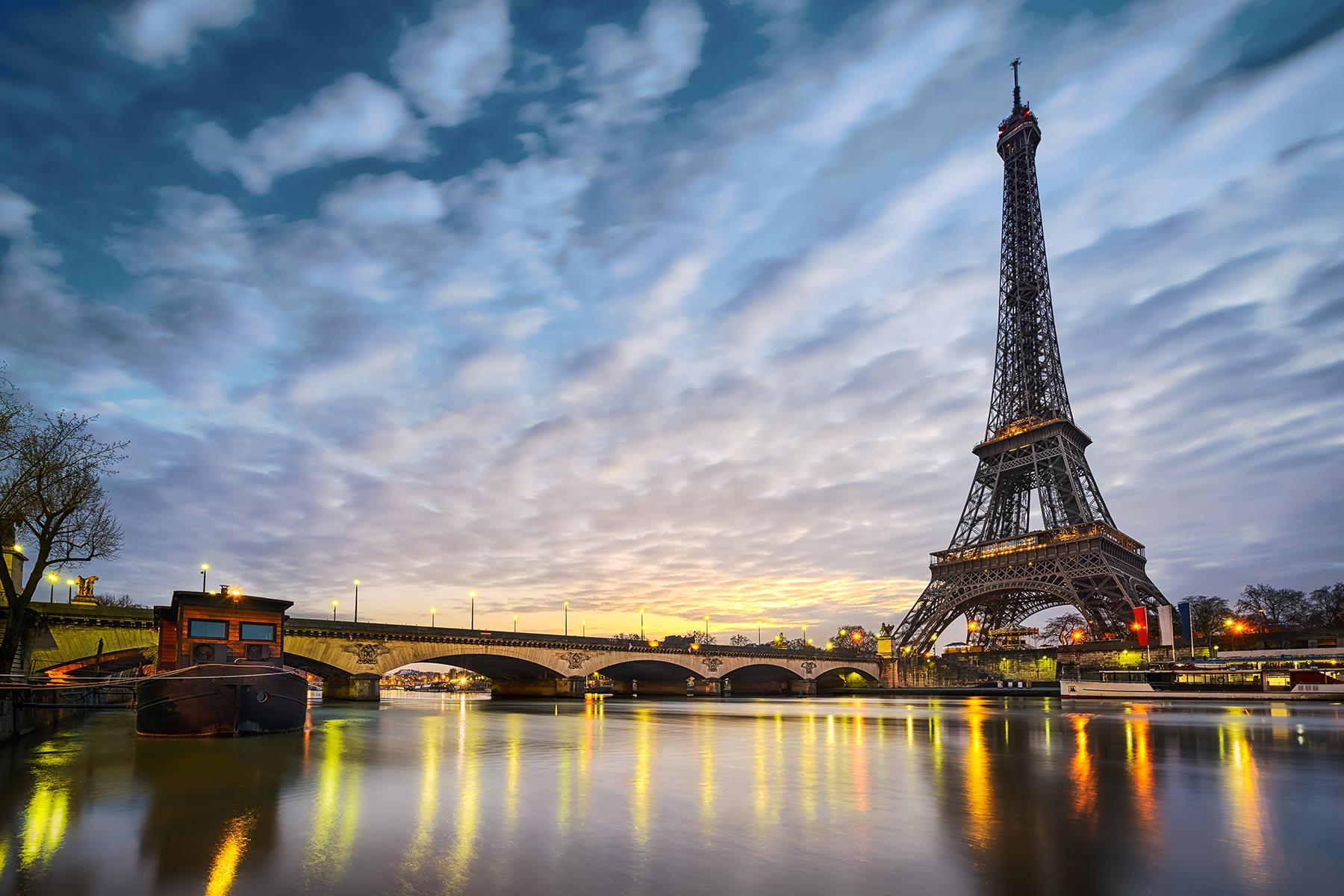 Temp Glass W/Foil - Eiffel Tower 1 Tempered Glass