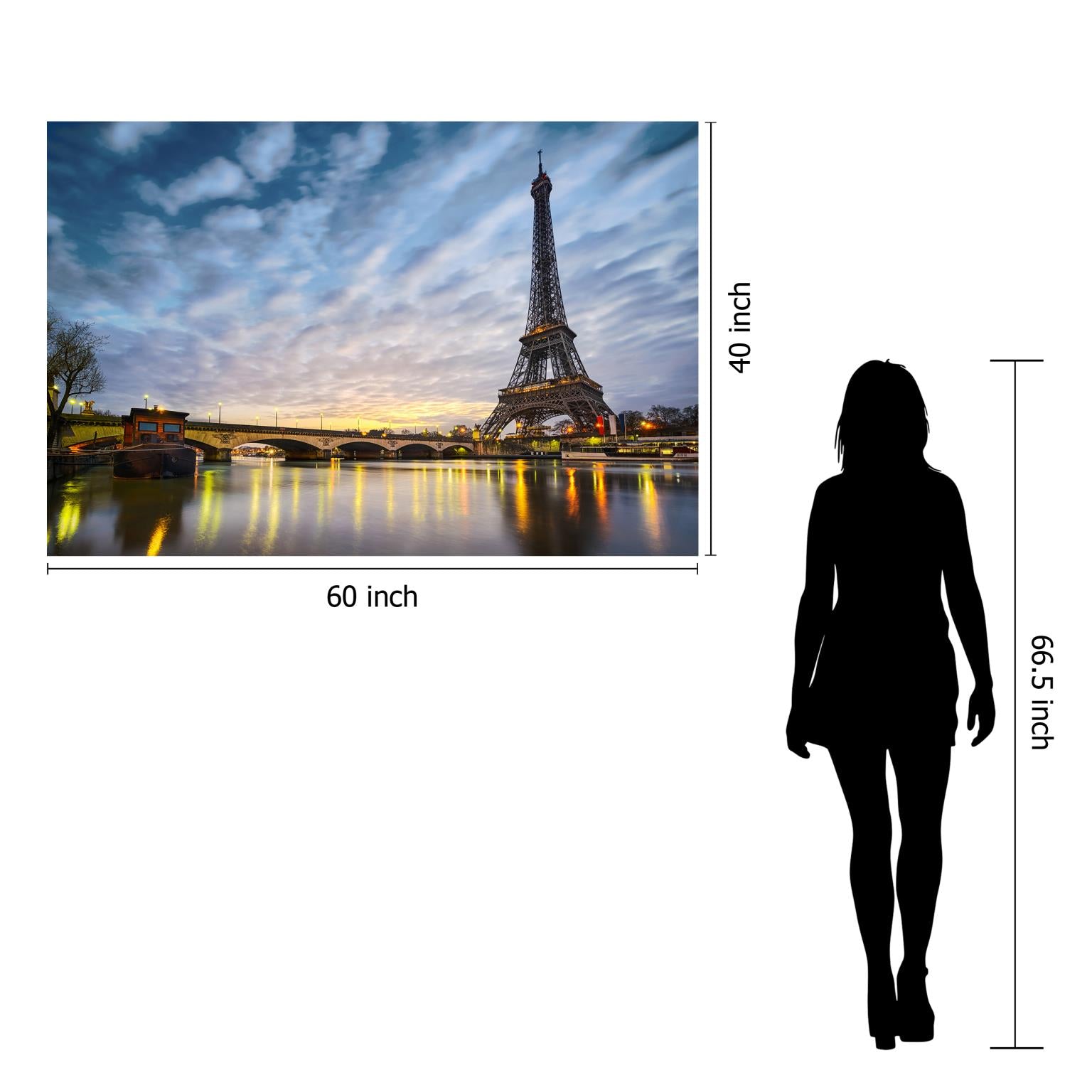 Temp Glass W/Foil - Eiffel Tower 1 Tempered Glass