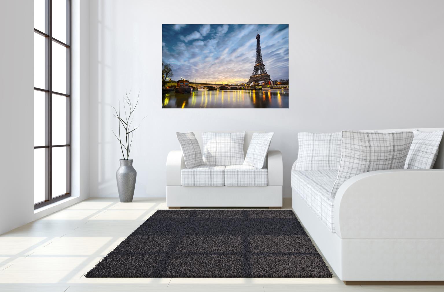 Temp Glass W/Foil - Eiffel Tower 1 Tempered Glass