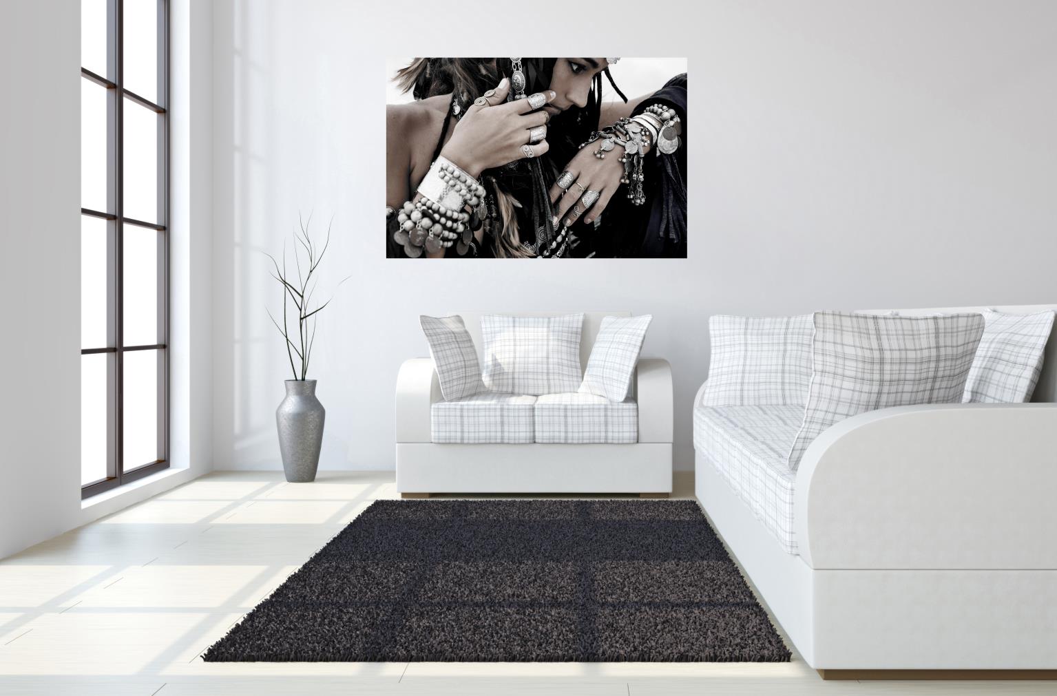 Temp Glass W/Foil - Woman With Jewelry Tempered Glass