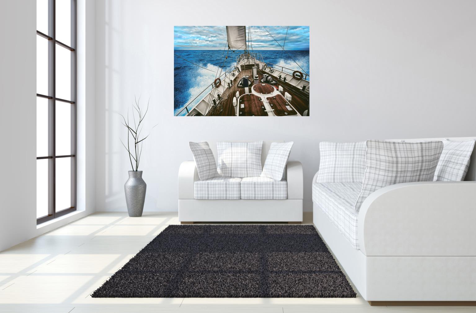 Temp Glass W/Foil - Ship At Sea Tempered Glass