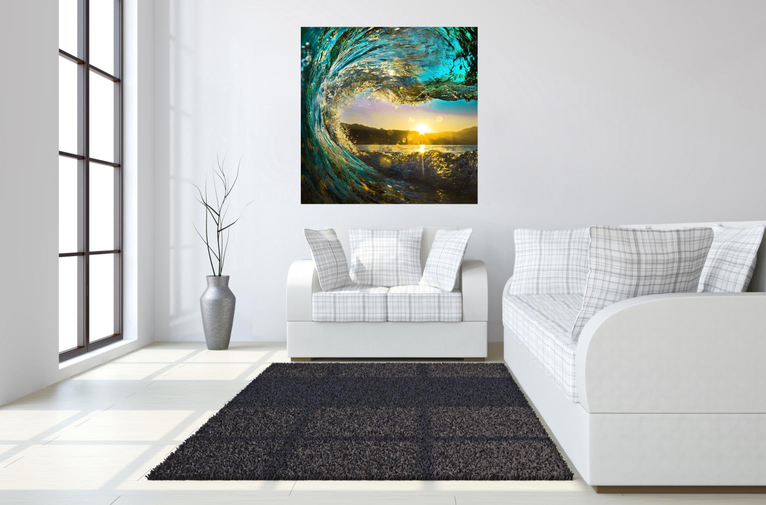 Temp Glass W/Foil - Wave Tempered Glass