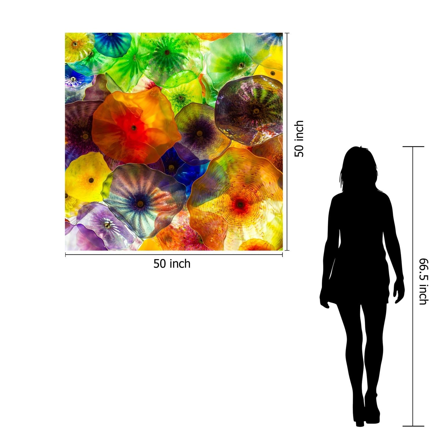 Temp Glass W/Foil - Blown Glass Abstract Tempered Glass