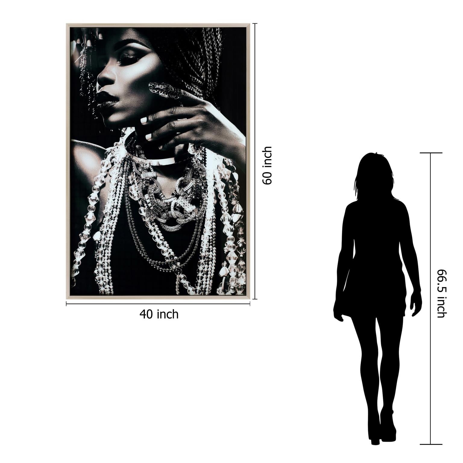 Temp Glass W/Foil - Woman Jewelry Front Profile Tempered Glass