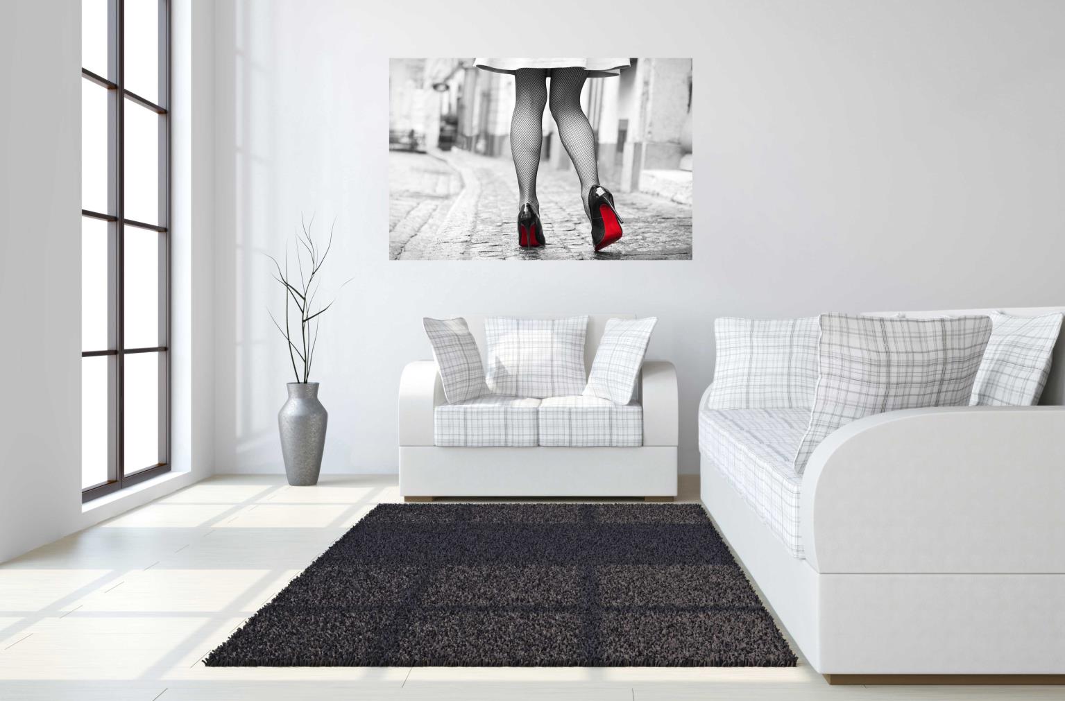 Temp Glass W/Foil - Red Bottom Shoes Tempered Glass