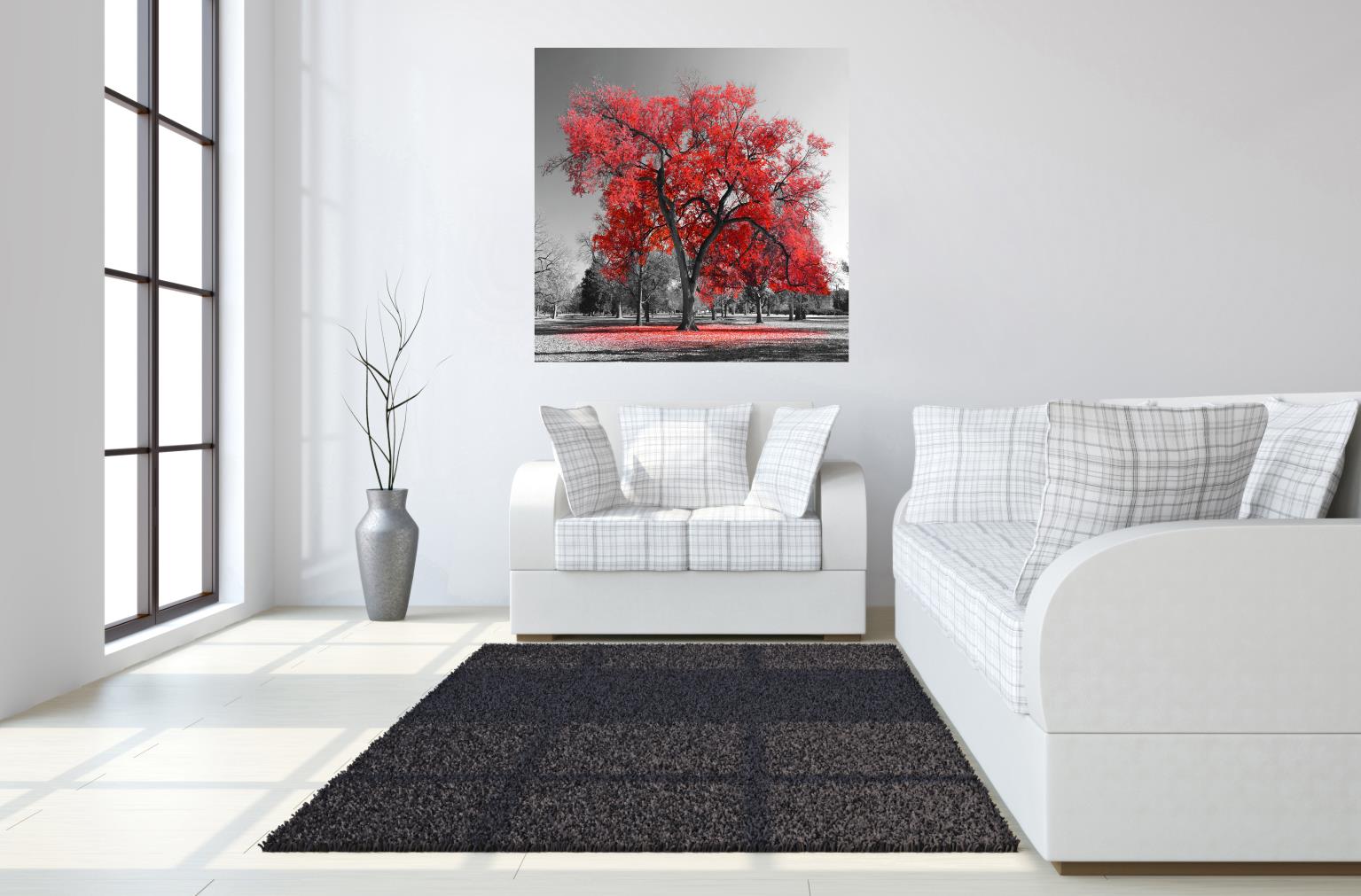 Temp Glass W/Foil - Red Tree Tempered Glass