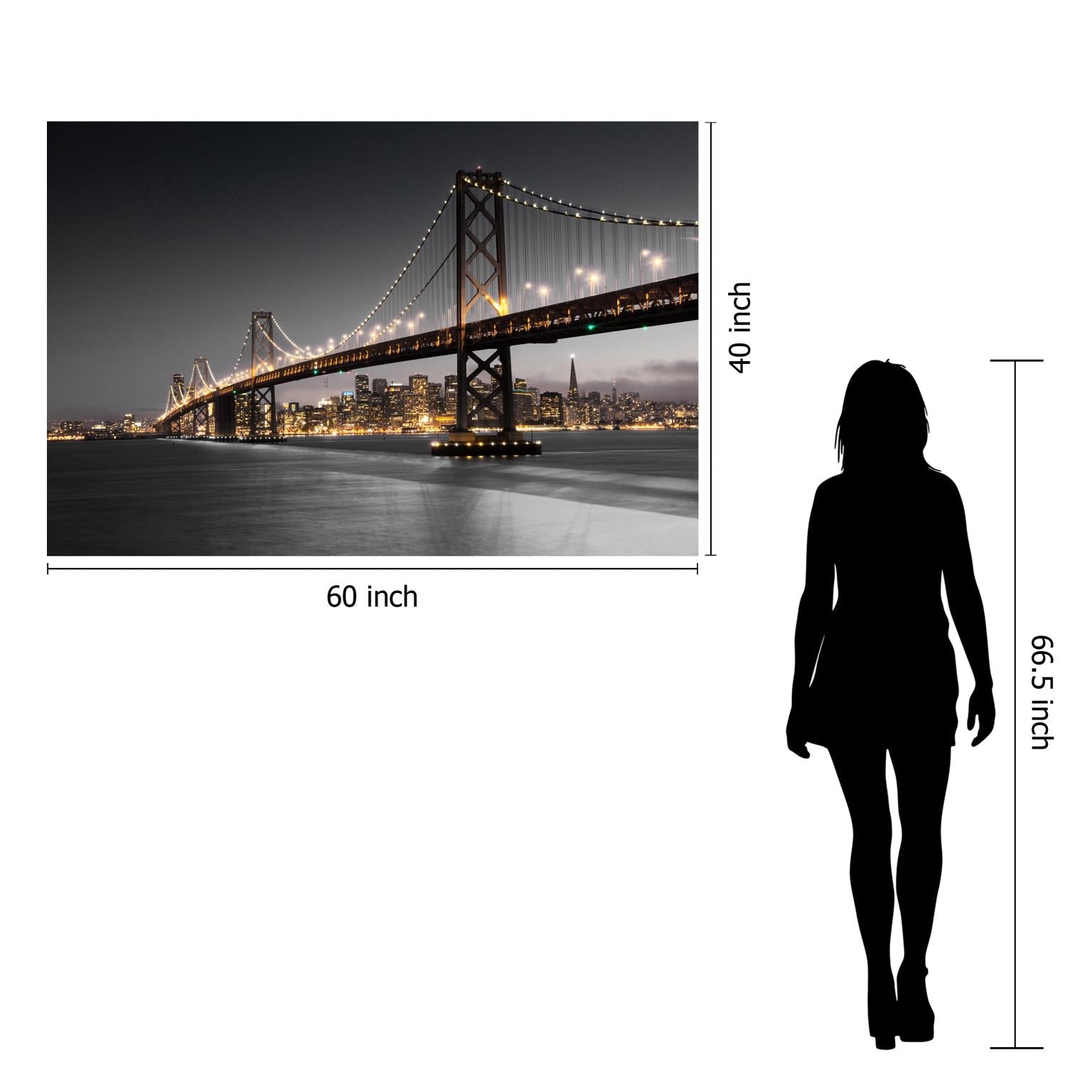 Temp Glass W/Foil - San Francisco Bridge Tempered Glass