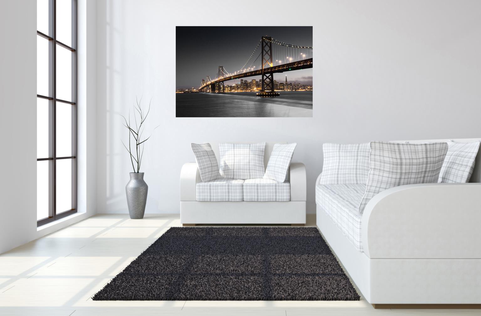 Temp Glass W/Foil - San Francisco Bridge Tempered Glass