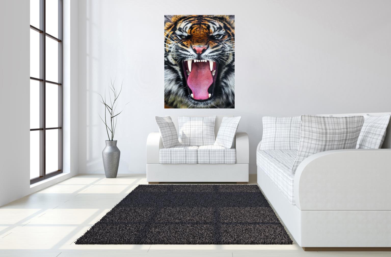Temp Glass W/Foil - Roaring Tiger Tempered Glass