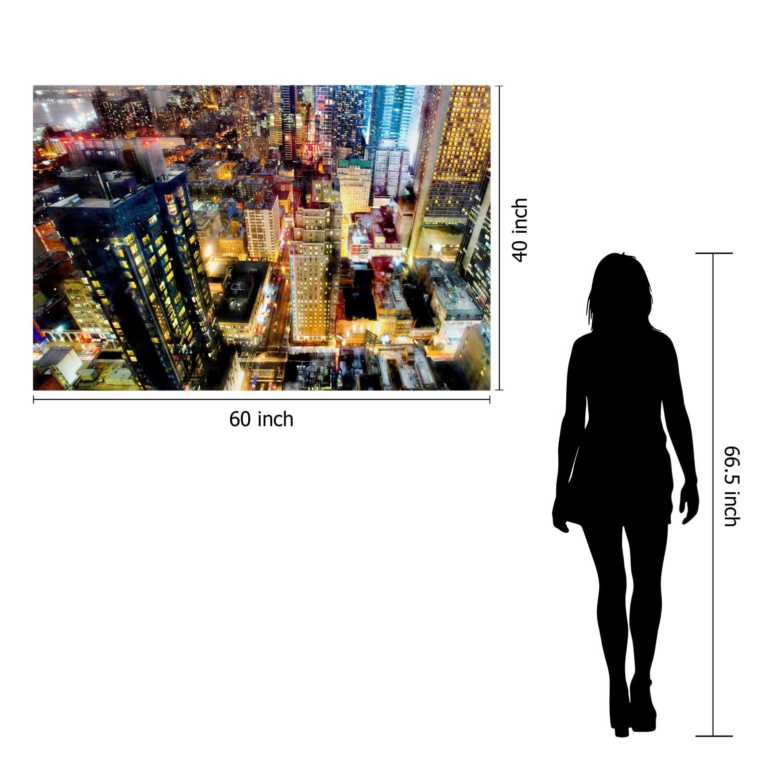 Temp Glass W/Foil - City Scape Tempered Glass