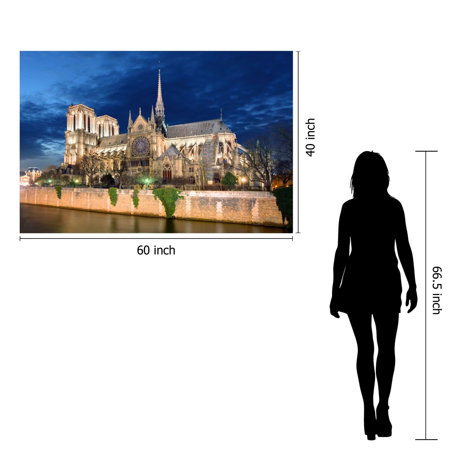 Temp Glass W/Foil - Notre Dame Cathedral 1 Tempered Glass