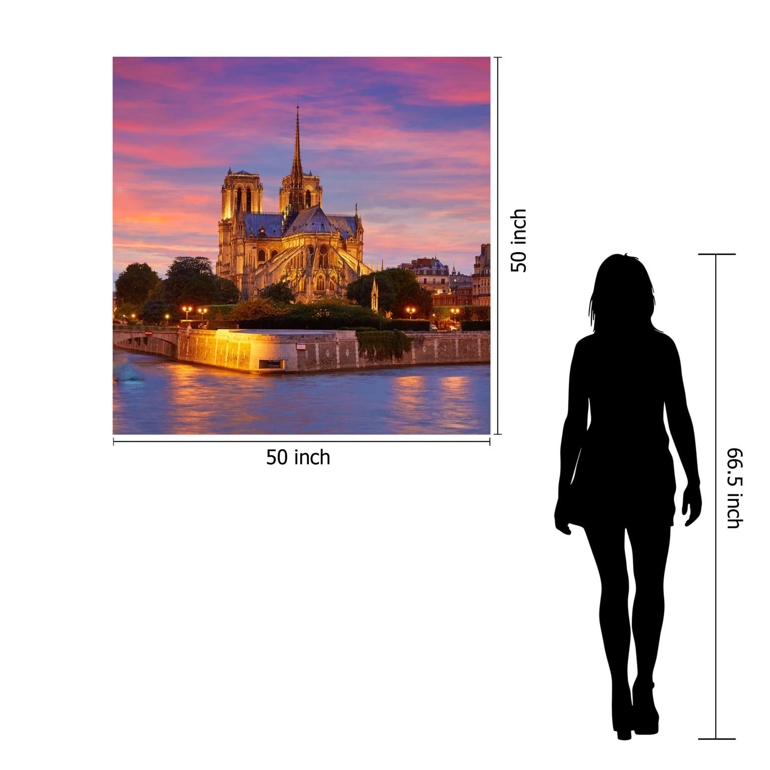 Temp Glass W/Foil - Notre Dame Cathedral 2 Tempered Glass