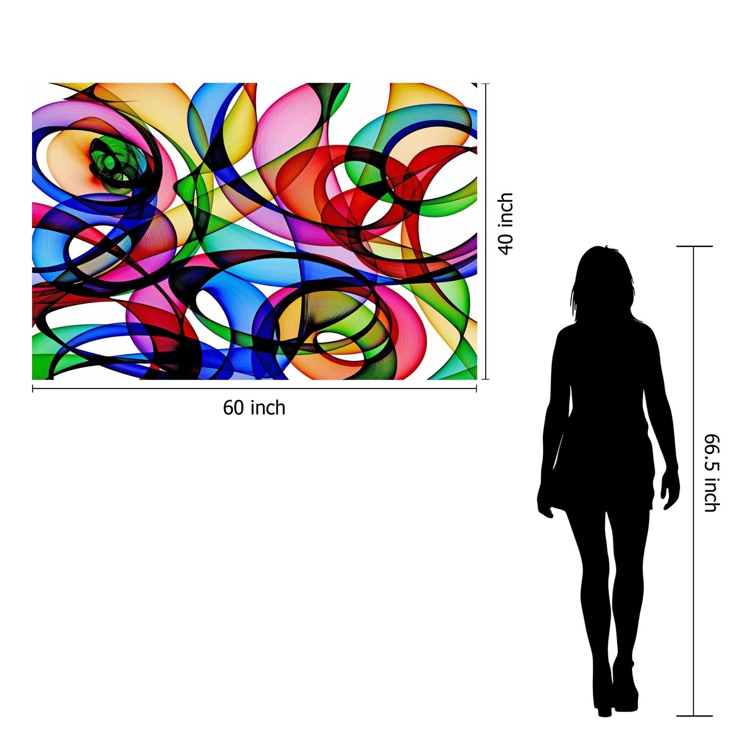 Temp Glass W/Foil - Abstract Circles Tempered Glass