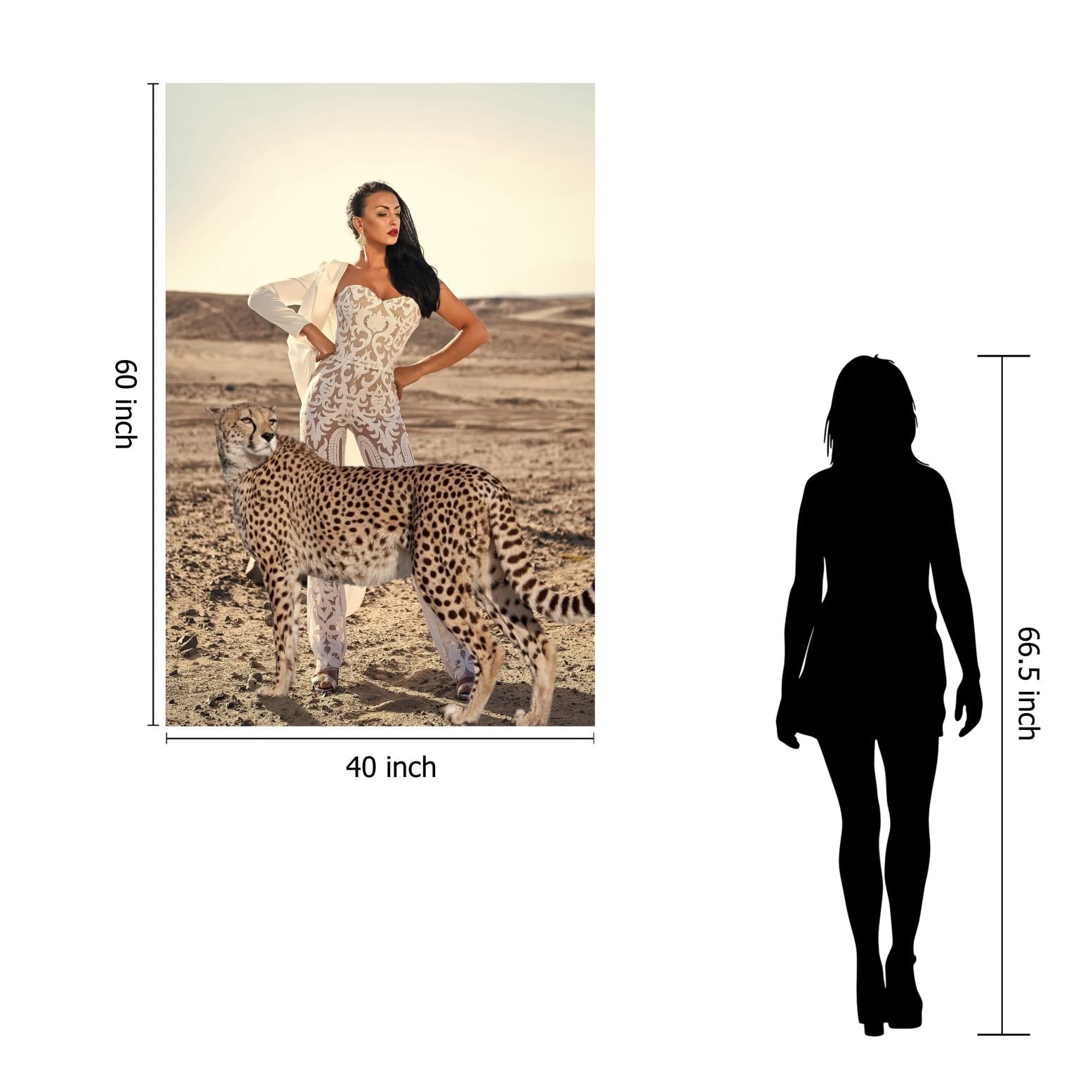 Temp Glass W/Foil -Cheetah Girl Tempered Glass