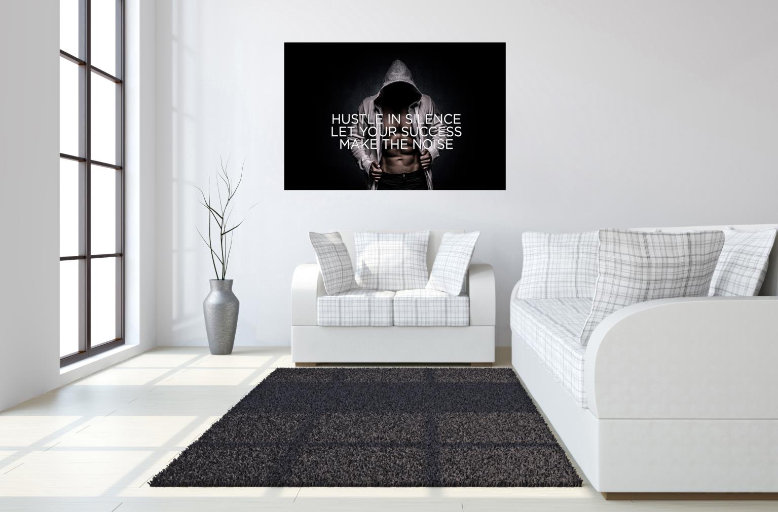 Temp Glass W/Foil -Hustle Noise Tempered Glass