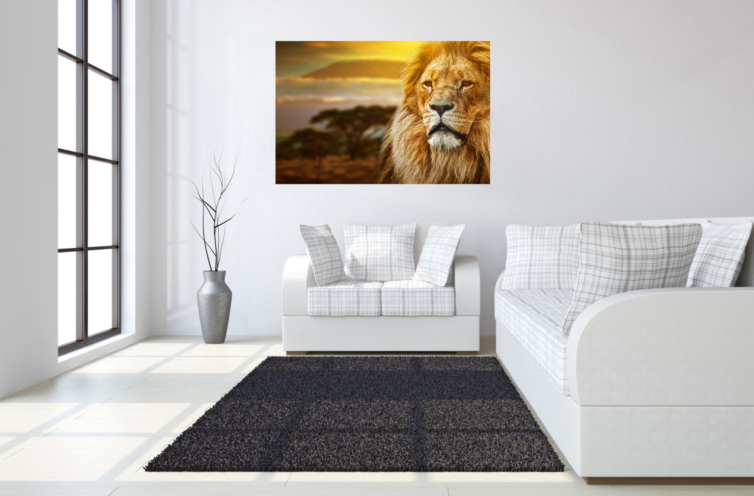 Temp Glass W/Foil -Lion Safari Tempered Glass
