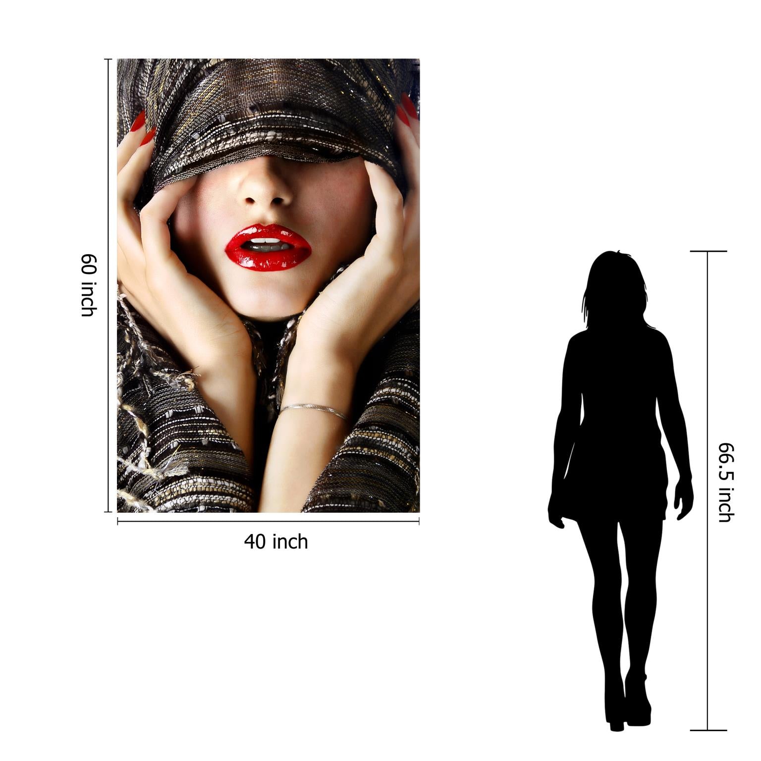 Temp Glass W/Foil -Red Lip Shaw Tempered Glass