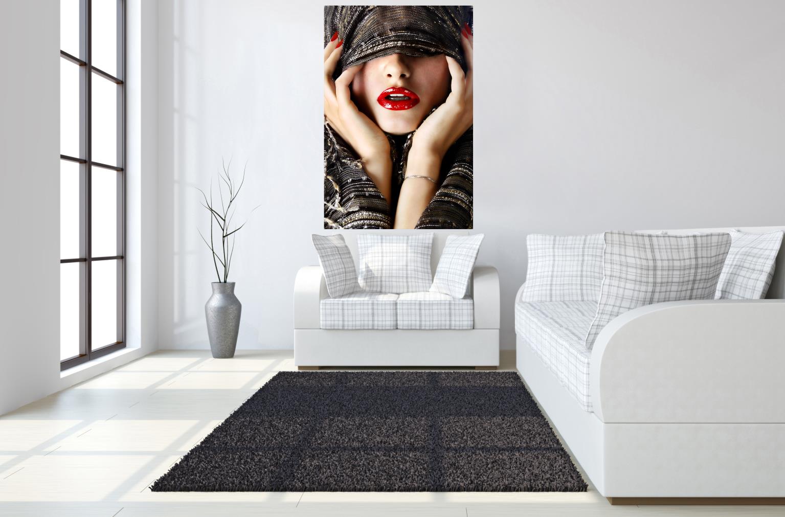 Temp Glass W/Foil -Red Lip Shaw Tempered Glass