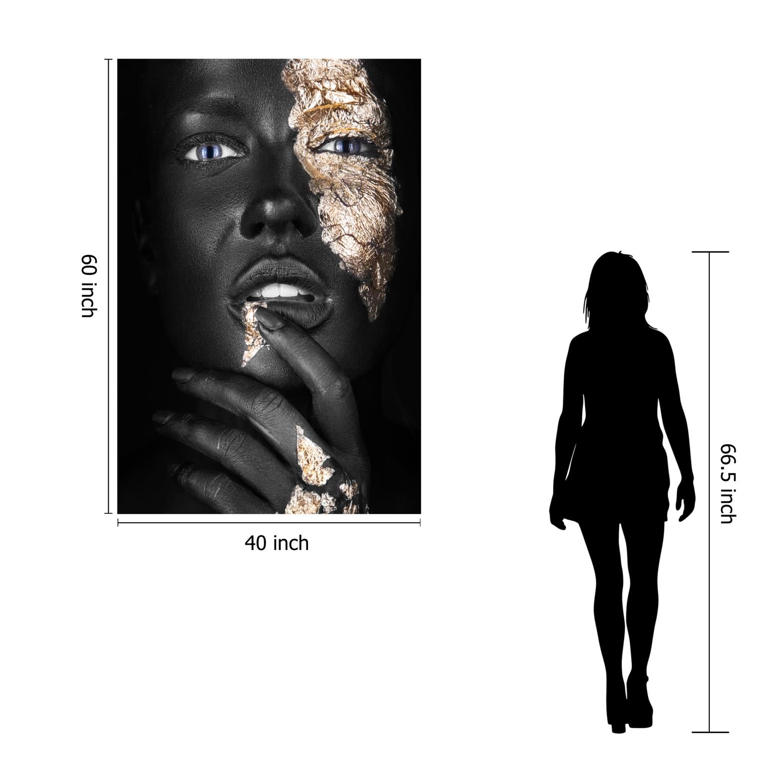 Temp Glass W/Foil -Pondering Gold Tempered Glass