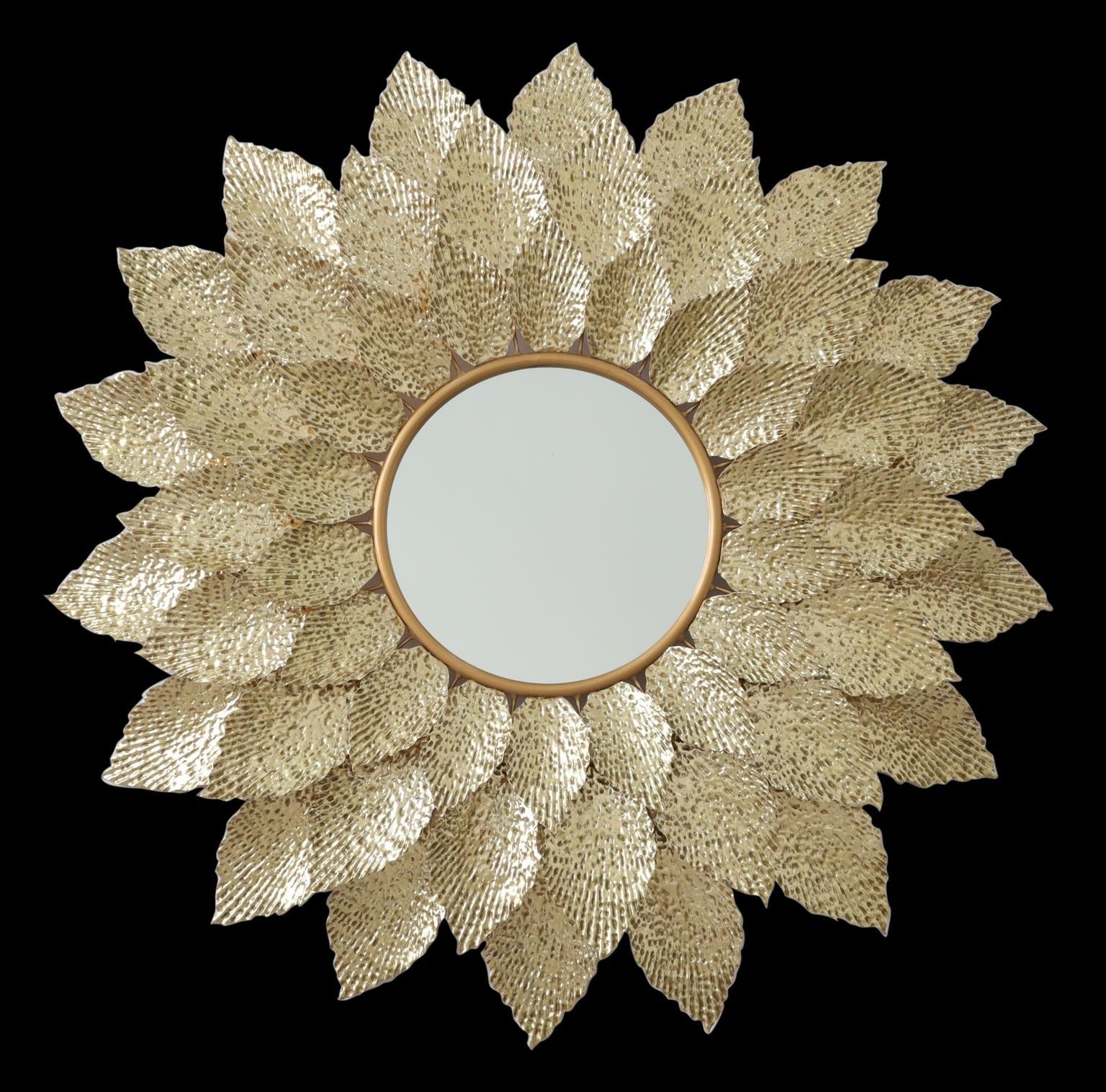 Metal Wall Mirror Mixed Media